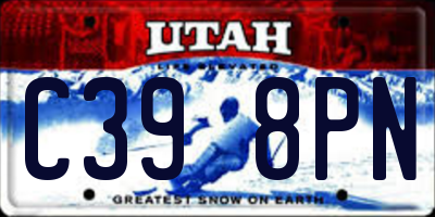 UT license plate C398PN