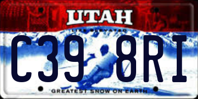 UT license plate C398RI