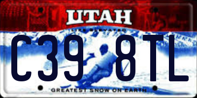 UT license plate C398TL