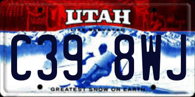 UT license plate C398WJ