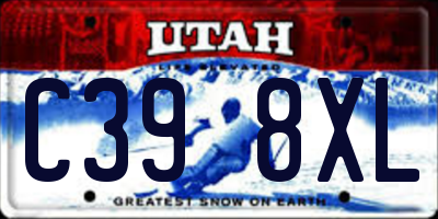 UT license plate C398XL