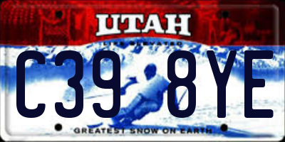 UT license plate C398YE
