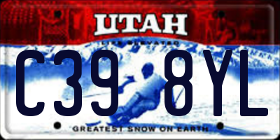 UT license plate C398YL