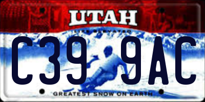 UT license plate C399AC