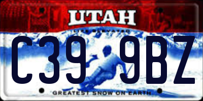 UT license plate C399BZ