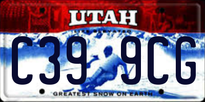 UT license plate C399CG