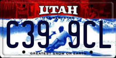 UT license plate C399CL