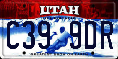 UT license plate C399DR