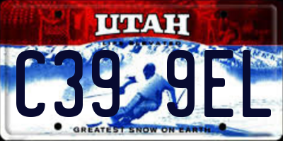 UT license plate C399EL