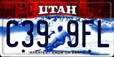 UT license plate C399FL
