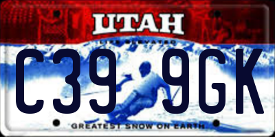 UT license plate C399GK