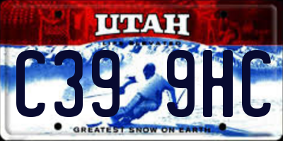 UT license plate C399HC
