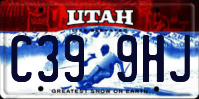 UT license plate C399HJ