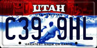UT license plate C399HL