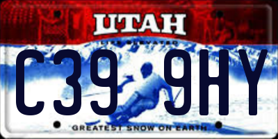 UT license plate C399HY