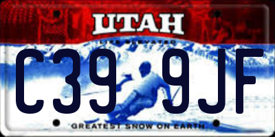UT license plate C399JF