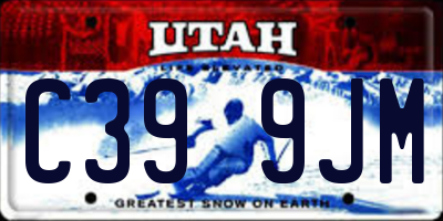 UT license plate C399JM