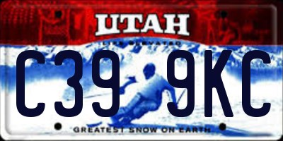 UT license plate C399KC