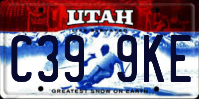 UT license plate C399KE