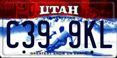 UT license plate C399KL