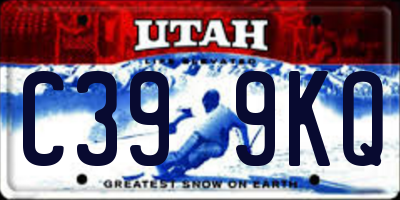 UT license plate C399KQ