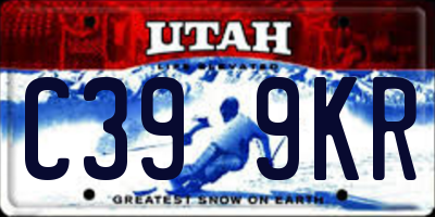 UT license plate C399KR