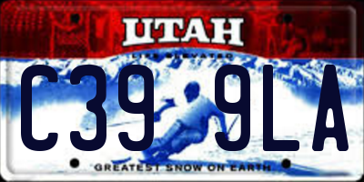 UT license plate C399LA