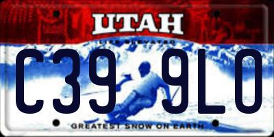UT license plate C399LO