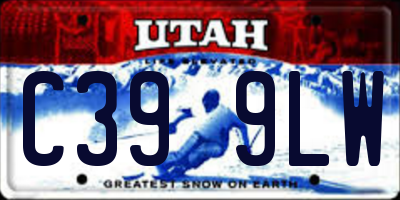 UT license plate C399LW