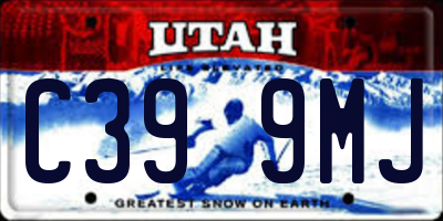 UT license plate C399MJ