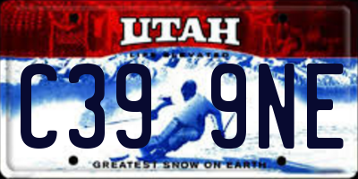UT license plate C399NE