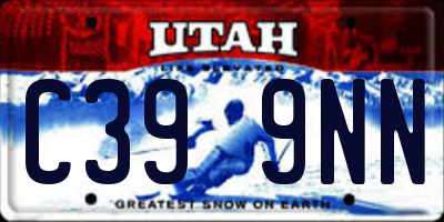 UT license plate C399NN