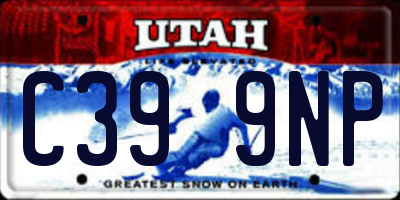 UT license plate C399NP