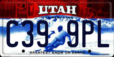 UT license plate C399PL