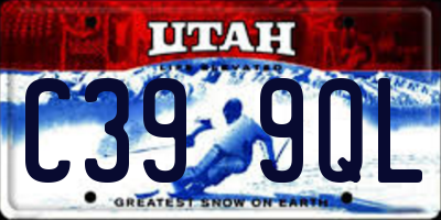 UT license plate C399QL