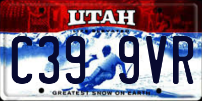 UT license plate C399VR