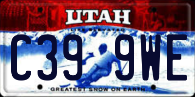 UT license plate C399WE