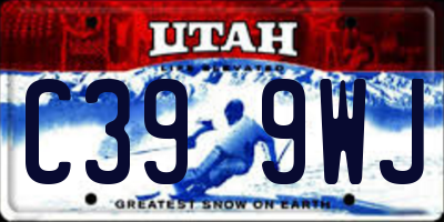 UT license plate C399WJ