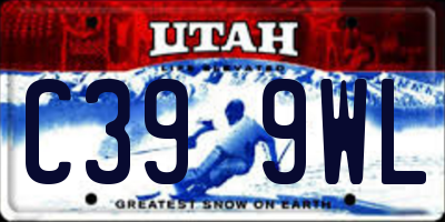 UT license plate C399WL