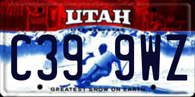 UT license plate C399WZ