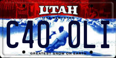 UT license plate C400LI