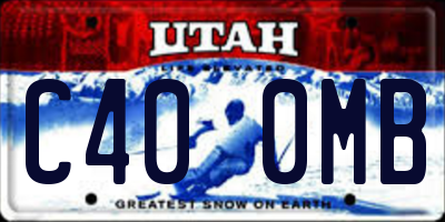 UT license plate C400MB