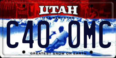 UT license plate C400MC