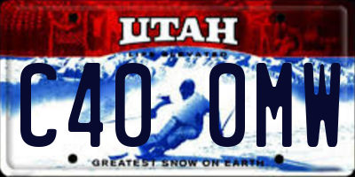UT license plate C400MW