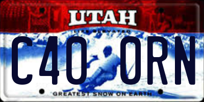 UT license plate C400RN