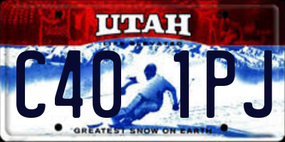 UT license plate C401PJ