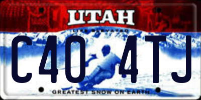 UT license plate C404TJ