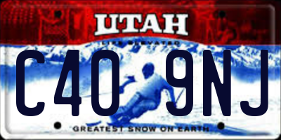 UT license plate C409NJ