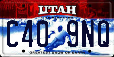 UT license plate C409NQ