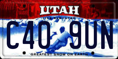 UT license plate C409UN